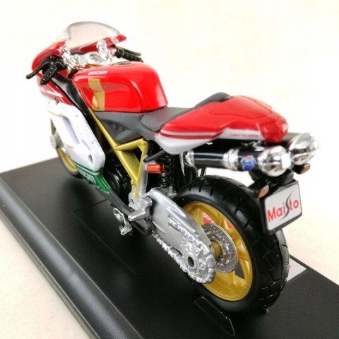 DUCATI 1098 S tricolore motocykl model 1:18 Maisto DUCATI 1098 S tricolore motocykl model 1:18 Maisto