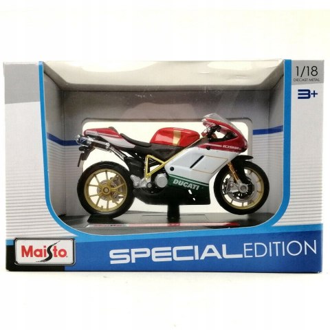 DUCATI 1098 S tricolore motocykl model 1:18 Maisto DUCATI 1098 S tricolore motocykl model 1:18 Maisto