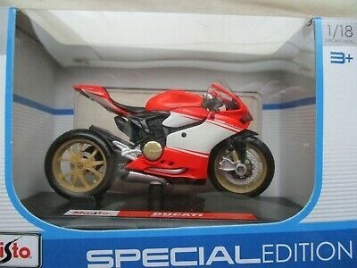 DUCATI 1199 SUPERLEGGERA motocykl 1:18 Maisto DUCATI 1199 SUPERLEGGERA motocykl 1:18 Maisto
