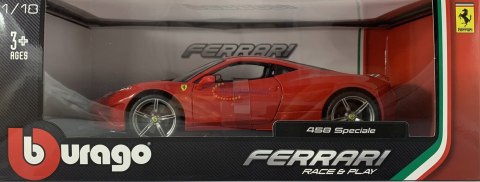 FERRARI 458 Speciale duży model 1:18 Bburago 16002 FERRARI 458 Speciale duży model 1:18 Bburago 16002