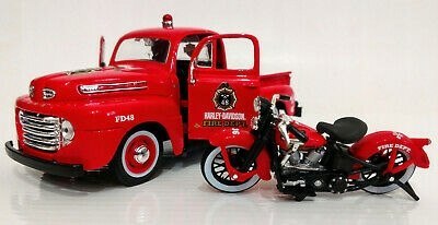 HARLEY DAVIDSON 1936 EL Knucklehead +FORD F-1 1:24 HARLEY DAVIDSON 1936 EL Knucklehead +FORD F-1 1:24