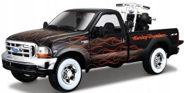 HARLEY DAVIDSON FXSTB Night Train+FORD F-350 1:24