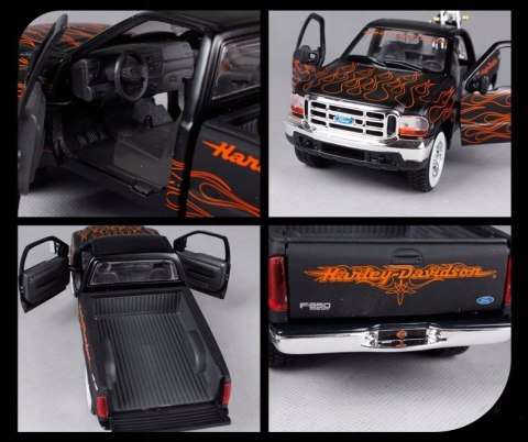HARLEY DAVIDSON FXSTB Night Train+FORD F-350 1:24 HARLEY DAVIDSON FXSTB Night Train+FORD F-350 1:24