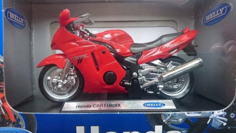 HONDA CBR 1100 XX motocykl 1:18 Welly metalowy HONDA CBR 1100 XX motocykl 1:18 Welly metalowy