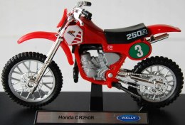 HONDA CR250R #3 motocykl model 1:18 Welly metalowy