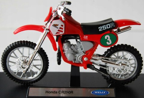 HONDA CR250R #3 motocykl model 1:18 Welly metalowy HONDA CR250R #3 motocykl model 1:18 Welly metalowy