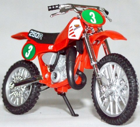 HONDA CR250R #3 motocykl model 1:18 Welly metalowy HONDA CR250R #3 motocykl model 1:18 Welly metalowy