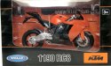 KTM 1190 RC8 motocykl model 1:10 Welly 62806