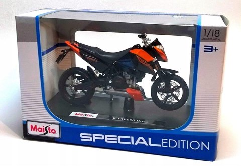 KTM 690 DUKE motocykl model 1:18 Maisto KTM 690 DUKE motocykl model 1:18 Maisto