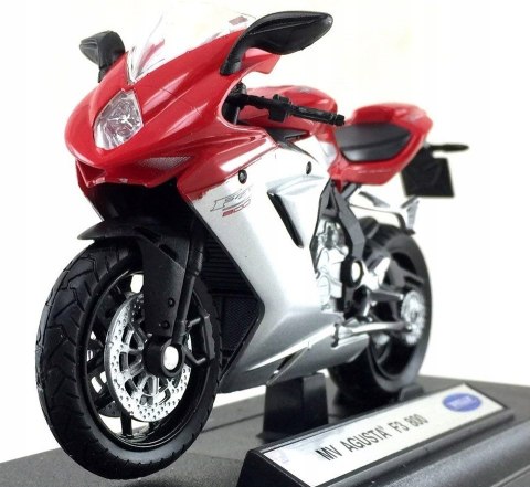 MV AGUSTA F3 800 motocykl 1:18 Welly metalowy MV AGUSTA F3 800 motocykl 1:18 Welly metalowy