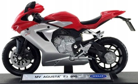 MV AGUSTA F3 800 motocykl 1:18 Welly metalowy MV AGUSTA F3 800 motocykl 1:18 Welly metalowy