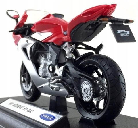 MV AGUSTA F3 800 motocykl 1:18 Welly metalowy MV AGUSTA F3 800 motocykl 1:18 Welly metalowy