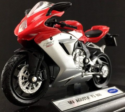 MV AGUSTA F3 800 motocykl 1:18 Welly metalowy MV AGUSTA F3 800 motocykl 1:18 Welly metalowy