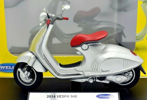 Piaggio Vespa 946 2014 skuter model 1:18 Welly Piaggio Vespa 946 2014 skuter model 1:18 Welly