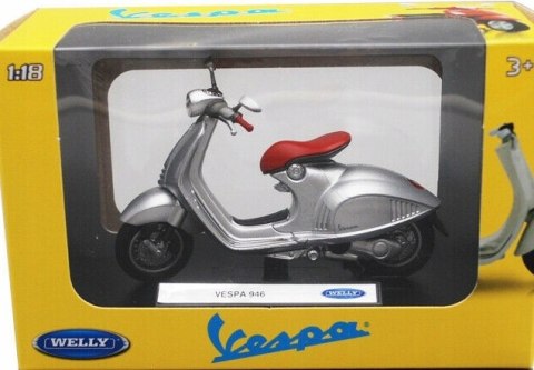 Piaggio Vespa 946 2014 skuter model 1:18 Welly Piaggio Vespa 946 2014 skuter model 1:18 Welly