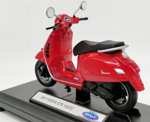 Piaggio Vespa GTS 125 2017 skuter model 1:18 Welly Piaggio Vespa GTS 125 2017 skuter model 1:18 Welly