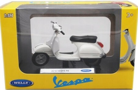Piaggio Vespa PX 2016 skuter model 1:18 Welly Piaggio Vespa PX 2016 skuter model 1:18 Welly