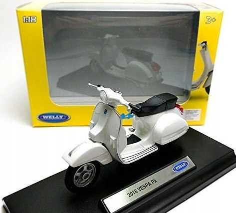 Piaggio Vespa PX 2016 skuter model 1:18 Welly Piaggio Vespa PX 2016 skuter model 1:18 Welly