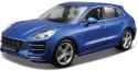 Porsche Macan blue 1:24 model Bburago 21077 SUV