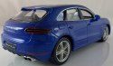 Porsche Macan blue 1:24 model Bburago 21077 SUV