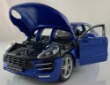 Porsche Macan blue 1:24 model Bburago 21077 SUV