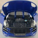 Porsche Macan blue 1:24 model Bburago 21077 SUV