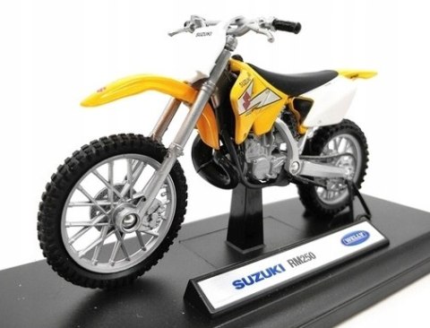 SUZUKI RM 250 motocykl model 1:18 Welly metalowy SUZUKI RM 250 motocykl model 1:18 Welly metalowy