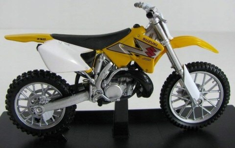 SUZUKI RM 250 motocykl model 1:18 Welly metalowy SUZUKI RM 250 motocykl model 1:18 Welly metalowy