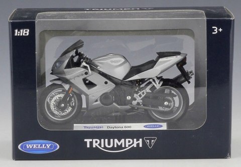 TRIUMPH Daytona 600 motocykl 1:18 Welly metalowy TRIUMPH Daytona 600 motocykl 1:18 Welly metalowy