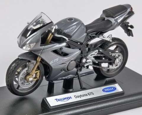 TRIUMPH Daytona 675 Triple 1:18 Welly metalowy TRIUMPH Daytona 675 Triple 1:18 Welly metalowy