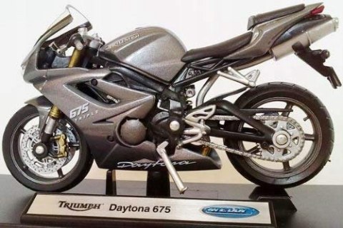TRIUMPH Daytona 675 Triple 1:18 Welly metalowy TRIUMPH Daytona 675 Triple 1:18 Welly metalowy