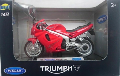 TRIUMPH Sprint ST 2002 model 1:18 Welly metalowy TRIUMPH Sprint ST 2002 model 1:18 Welly metalowy