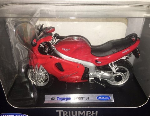TRIUMPH Sprint ST 2002 model 1:18 Welly metalowy TRIUMPH Sprint ST 2002 model 1:18 Welly metalowy