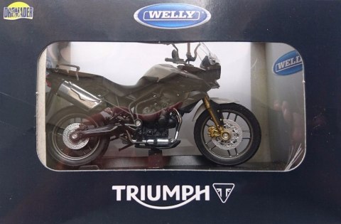 TRIUMPH Tiger 800 motocykl 1:18 Welly metalowy TRIUMPH Tiger 800 motocykl 1:18 Welly metalowy