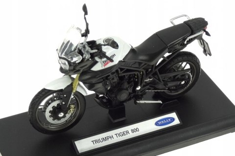TRIUMPH Tiger 800 motocykl 1:18 Welly metalowy TRIUMPH Tiger 800 motocykl 1:18 Welly metalowy