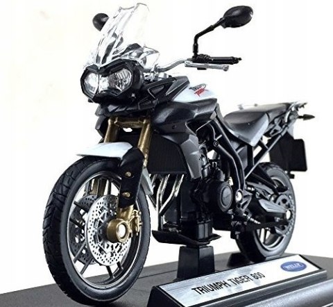 TRIUMPH Tiger 800 motocykl 1:18 Welly metalowy TRIUMPH Tiger 800 motocykl 1:18 Welly metalowy