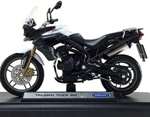 TRIUMPH Tiger 800 motocykl 1:18 Welly metalowy TRIUMPH Tiger 800 motocykl 1:18 Welly metalowy