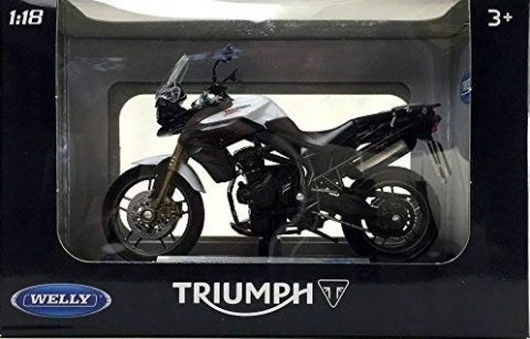 TRIUMPH Tiger 800 motocykl 1:18 Welly metalowy TRIUMPH Tiger 800 motocykl 1:18 Welly metalowy