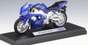 YAMAHA YZF-R1 1999 motocykl 1:18 Welly metalowy