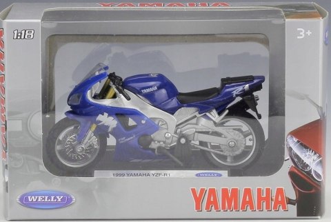 YAMAHA YZF-R1 1999 motocykl 1:18 Welly metalowy YAMAHA YZF-R1 1999 motocykl 1:18 Welly metalowy