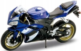 YAMAHA YZF-R1 2008 motocykl 1:18 Welly metalowy