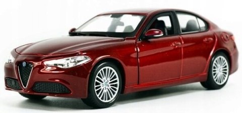 Alfa Romeo Giulia red 1:24 model Bburago 21080 Alfa Romeo Giulia red 1:24 model Bburago 21080