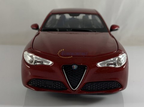 Alfa Romeo Giulia red 1:24 model Bburago 21080 Alfa Romeo Giulia red 1:24 model Bburago 21080