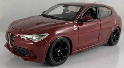 Alfa Romeo Stelvio red 1:24 model Bburago 21086 Alfa Romeo Stelvio red 1:24 model Bburago 21086