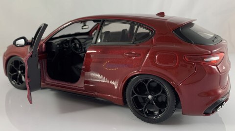 Alfa Romeo Stelvio red 1:24 model Bburago 21086 Alfa Romeo Stelvio red 1:24 model Bburago 21086