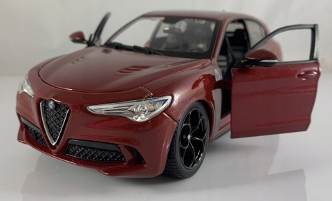 Alfa Romeo Stelvio red 1:24 model Bburago 21086 Alfa Romeo Stelvio red 1:24 model Bburago 21086