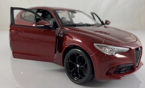 Alfa Romeo Stelvio red 1:24 model Bburago 21086 Alfa Romeo Stelvio red 1:24 model Bburago 21086