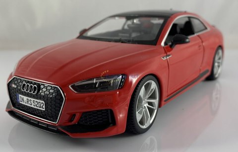 Audi RS 5 coupe czerwony 1:24 model Bburago 21090 Audi RS 5 coupe czerwony 1:24 model Bburago 21090