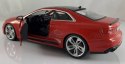 Audi RS 5 coupe czerwony 1:24 model Bburago 21090