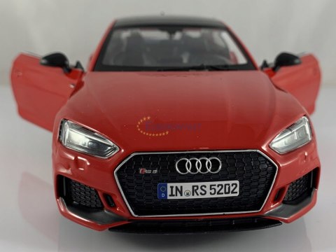 Audi RS 5 coupe czerwony 1:24 model Bburago 21090 Audi RS 5 coupe czerwony 1:24 model Bburago 21090